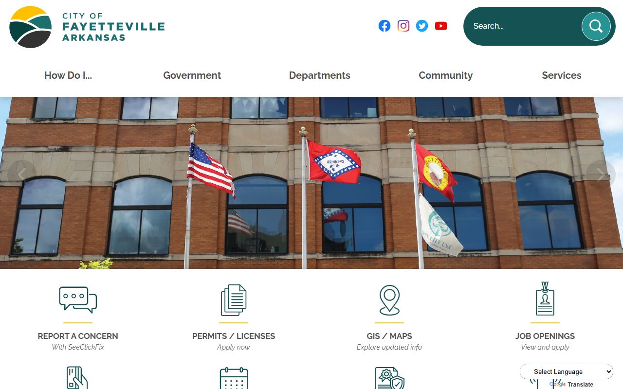 Fayetteville city government site for Fayetteville jail mugshots and police records