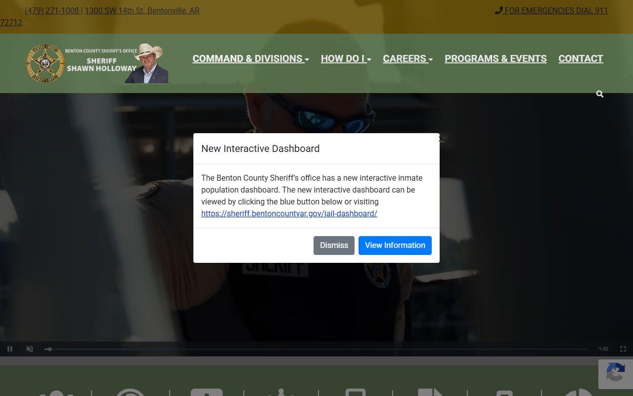 Benton County Sheriff's Office website for Benton County jail mugshots