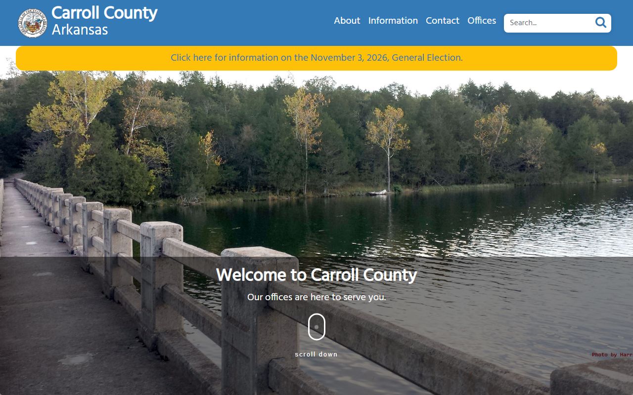 Carroll County government website for public records and Carroll County jail mugshots