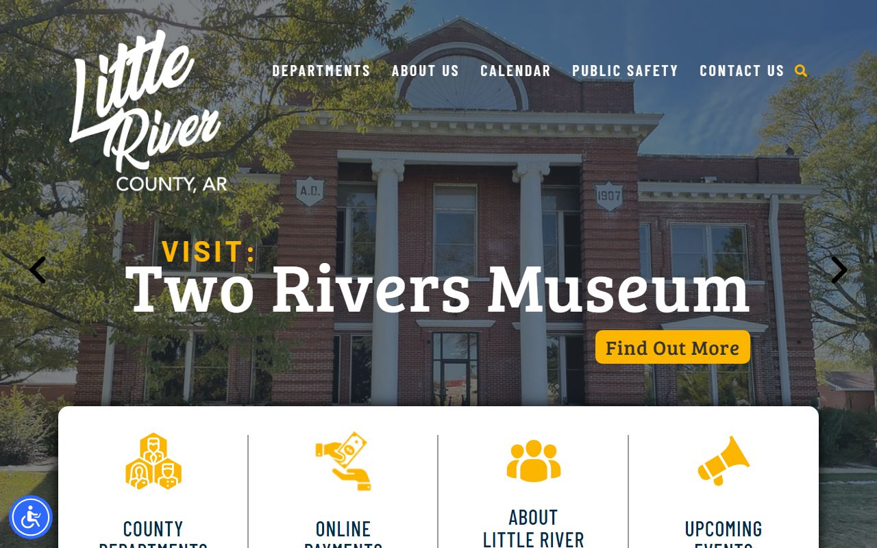 Little River County government website for Ashdown jail mugshots