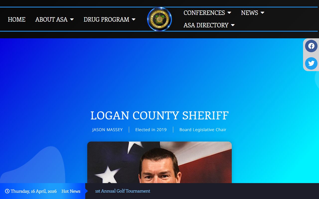 Logan County sheriff profile for Logan County jail mugshots in Paris