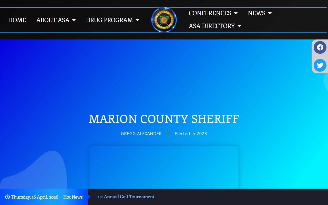 Marion County Sheriff Arkansas Sheriffs Association profile for jail mugshots