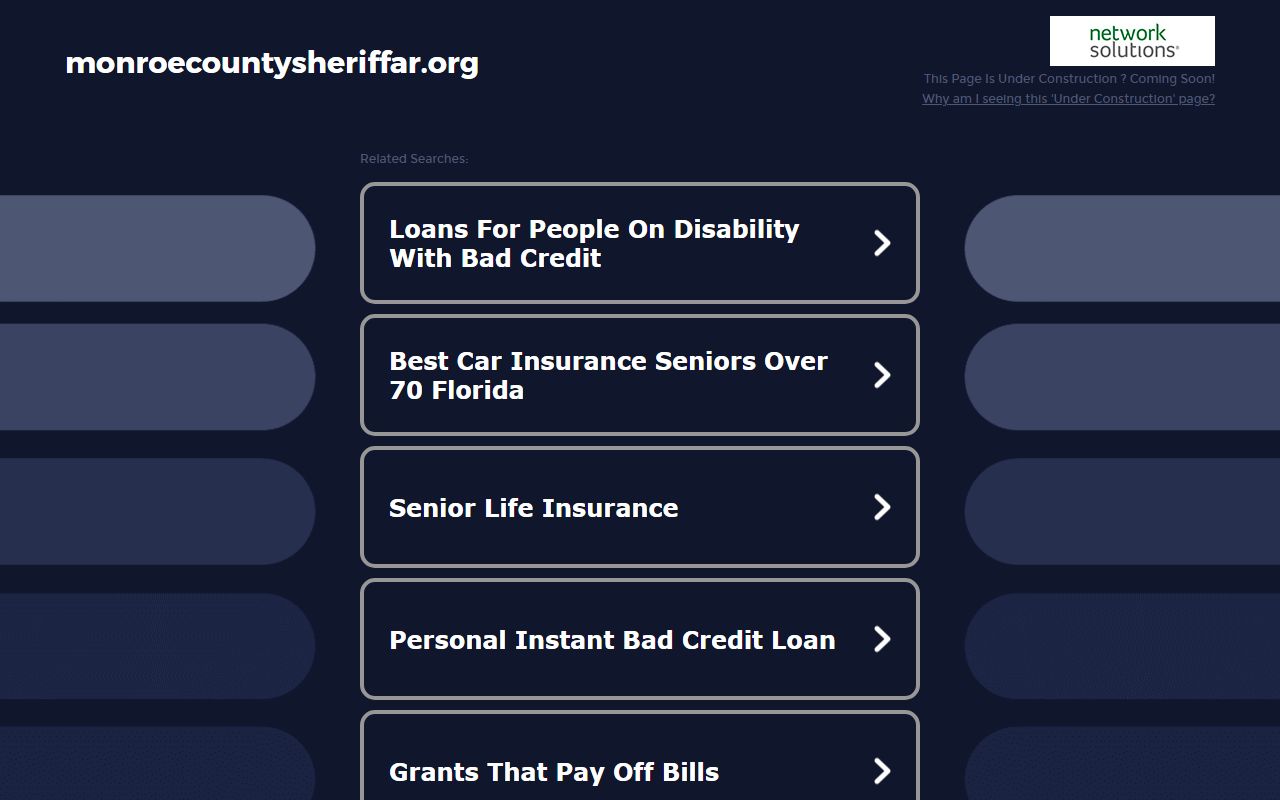 Montgomery County Sheriff web page for Montgomery County jail mugshots
