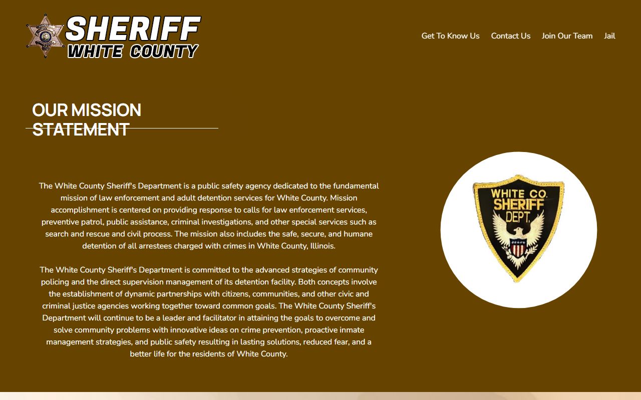 White County Sheriff secondary page for White County jail mugshots